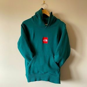 North Face Box Logo Green Pullover, Japan